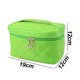 thumbnail image 2 of Bolso de moda de gran capacidad multicolor del bolso cosmético del color sólido de la tela escocesa cuadrada de la PU, 2 of 5