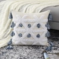 thumbnail image 2 of Woven Tufted Throw Pillow Cover, Boho Throw Pillow Case with Tassels Chenille Cushion Cover, 2 of 6