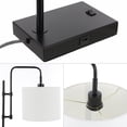 thumbnail image 4 of JONATHAN Y Edris 24.75" Industrial Designer Metal LED Task Lamp with USB Charging Port, Black, JYL1130A, 4 of 7
