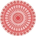 thumbnail image 1 of Ahgly Company Indoor Round Patterned Valentine Red Area Rugs, 5' Round, 1 of 6