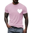 thumbnail image 4 of LIBRCLO Womens Tops Short Sleeve Valentines Graphic Tees Casual Holiday Crewneck T Shirts, 4 of 7