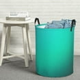 thumbnail image 6 of Goofa Turquoise Light Blue Printed Circular Hamper,Laundry Basket with Handles,Storage Baskets Foldable,Large Capacity Laundry Hamper-, 6 of 6