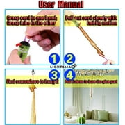 LIGHTSMAX 8 Pack Fly Strips, Fly Trap Indoor/Outdoor, Fly Ribbon Tape, Gnat Killer Trap for Flies