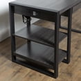 thumbnail image 4 of Manor Park Industrial Computer Desk with 2 Shelves- Multiple Finishes, 4 of 6