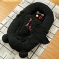 thumbnail image 6 of Roromall Human Dog Bed, 71''x45''x12'' Human Size Dog Bed with Blanket, 2 Side Storage Pockets and Portable Handle, Removable Cover, Luxury Faux Fur Large/Medium Size Dogs Beds for People, 6 of 6