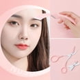 thumbnail image 2 of 2Pcs Professional Precision Eyebrow Trimmer Set Eyebrow Scissors with Comb Non Slip Eyebrow Trimming Scissors Eyebrow Grooming Kit Hair Removal Beauty Tool for Women Men, 2 of 7