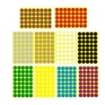 thumbnail image 1 of 10 hojas auto adhesivo Redondas Las etiquetas de colores Marcado etiquetas engomadas desprendibles (25 mm de oro + plata + Rojo + Amarillo + + blanco + azul + verde + Café + púrpura Cada hoja 1), 1 of 5