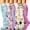 Flowers C, variant on 6-Pairs Women's Floral Compression Socks - Ankle & Calf Support, Reduces Swelling for Athletes, Nurses & Travel