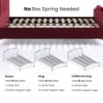 thumbnail image 5 of Furniture of America Glanz Glam Fabric Tufted King Bed in Red, 5 of 6