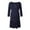 Navy, variant on Celivon Womens Long Sleeve Maternity Nursing Dress Summer Nightgown Night Breastfeeding Dress Flattering Comfy Pregnancy Clothes