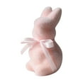 thumbnail image 3 of 2025 Flocked Bunny Easter Decorations Rabbit Statue Decor Foam Bunny Figurines Collectible Figurines Home Table Decor, 3 of 7