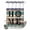 HOMEXF0691, variant on No Hook Shower Curtain with Built-in Rings - Teal Blue Bohemian Washable Waterproof Fabric Bathroom Curtains for Hotel,Rentals, Stall 48 X 72 Inch , Retro Man-dala Pattern White