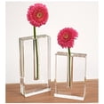 thumbnail image 2 of Modern Clear 6" Block Optical Crystal Vase, 2 of 5
