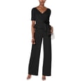 thumbnail image 1 of Adrianna Papell Womens Rosette Mono, Negro, 4, 1 of 1