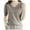 Grey, variant on Women's Sweaters Dressy Women's Fashion Five Quarter Sleeve Bottom Knit V Neck Pullover Sweater Loose Half Sleeve Top Mid Sleeve Sweater Women Sweaters under 10 Green Size M