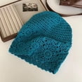 thumbnail image 2 of Crochet Hat for Women Cotton Slouchy Beanie Knitted Handmade Skull Cap for Summer Travel Daily Wear, 2 of 3
