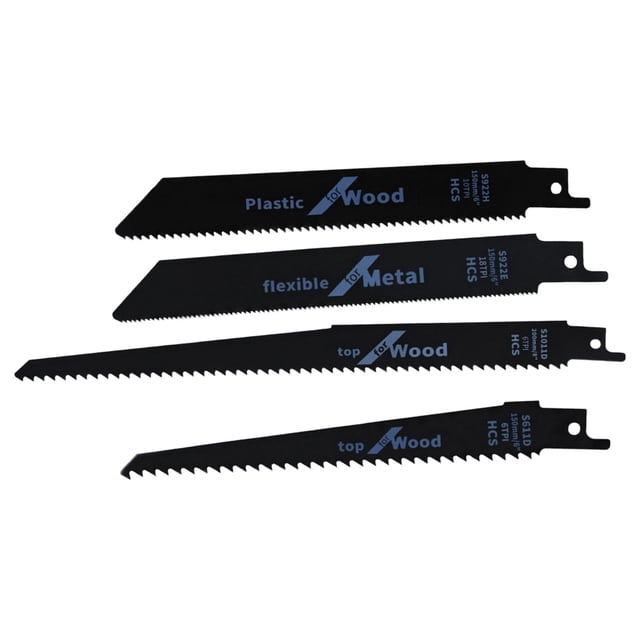 koolsoo 4 Pieces Reciprocating Saw Blade Tooth Precision for Outdoor Trimming