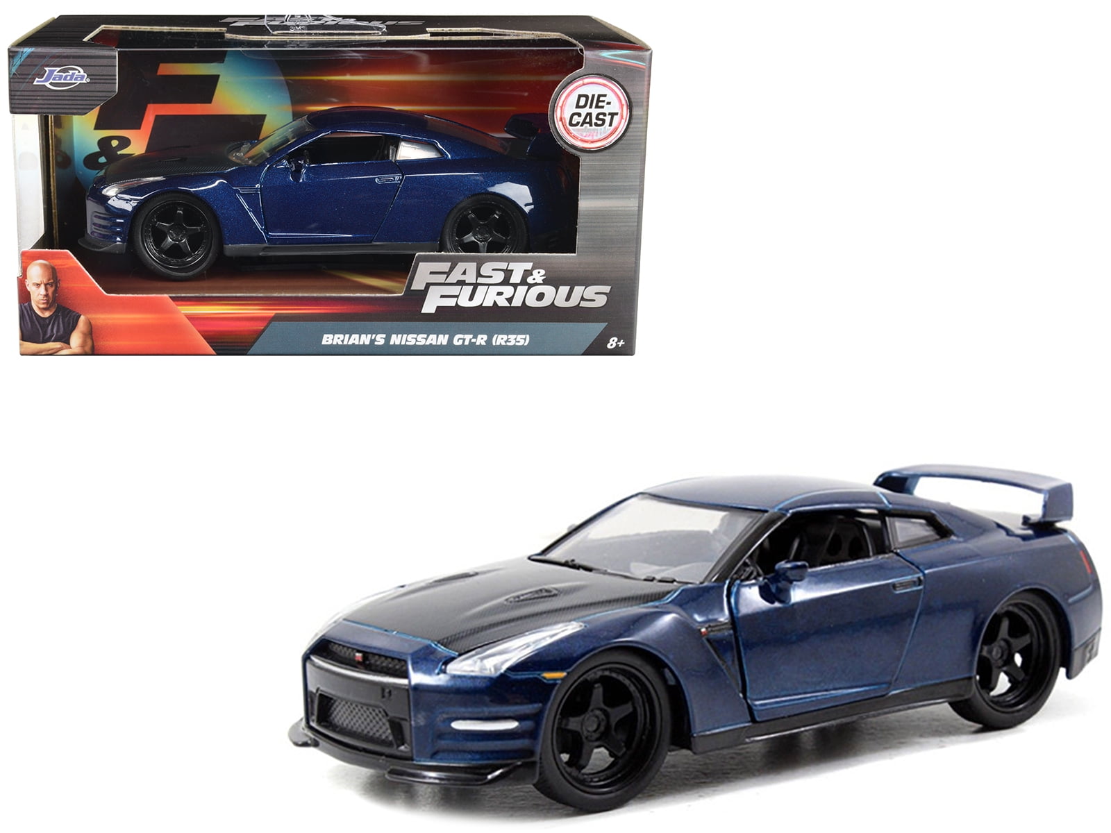 Jada Brian's Nissan GT-R R35 Blue Fast & Furious 7 Movie 1/32