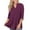 Mulberry, variant on VERABENDI Women's Plus Size V-Neck Tunic Top with 3/4 Length Sleeves (M-4XL)