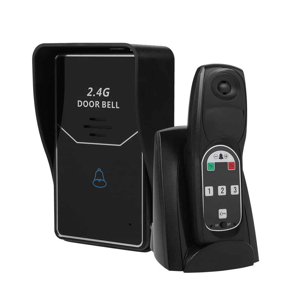 Tebru System, Door Bell Remote Unlock, 2.4G 3.5in ISM Wireless Door Bell Remote Unlock