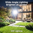 thumbnail image 2 of DAYBETTER Solar Street Lights Outdoor, 6000K Waterproof Motion Sensor LED Solar Parking Lot Lights with Remote for Patio Parking Lot Garage Yard, 2 of 7