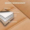 thumbnail image 5 of Fit for Mercedes-Benz GLA-Class 2015, PU Leather 5 Piece Full Set With Lumbar Support Waterproof, Orange and Black Car Seat Covers, Airbag-Compatible, 5 of 7