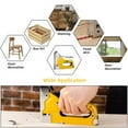 thumbnail image 6 of Deli Staple Gun, Heavy Duty Staple Gun, 3 in 1 Manual Nail Gun with 6000 Staples(D, U and T-Type), for Upholstery, Material Repair, Carpentry, Decoration, Furniture, DIY, 6 of 8