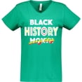 thumbnail image 3 of Inktastic Black History Month Every Day Women's V-Neck T-Shirt, 3 of 5
