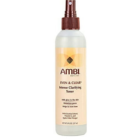 Even & Clear Intense Clarifying Toner | Astringent Protects And Beautifies Acne-Prone Skin | Cucumber Extract | Green Tea Extract | 8 Ounce