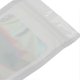 thumbnail image 2 of 100 Pack Holographic Smell Proof Resealable Lip Gloss Bags with Clear Window, White, 2 of 4