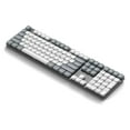 thumbnail image 3 of Satechi SM3 Mechanical Keyboard for Mac and Windows - 108 Keys Full Size with White LED Backlit, Wired and Bluetooth, Low Profile Brown Switches, USB-C Rechargeable - Light Gray/White, 3 of 6