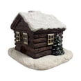 thumbnail image 2 of Quemador de incienso de cabaña navideña, resina, artículo de colección, hecho a mano, decoración de chimenea, quemador de cono de incienso para cafete, 2 of 9