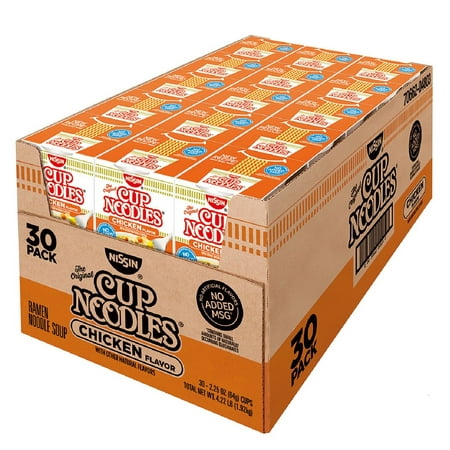 (30 pack )Nissin Chicken Flavor Cup Noodles New recipe, same great taste, (2.25 oz Each