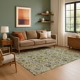 thumbnail image 7 of Addison Rugs Mayfield Premium Machine Washable Transitional Floral Pewter Rectangle Rug, 8' x 10', 7 of 7