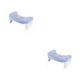 thumbnail image 3 of Bearachild PP Foot Rest Adults Stable And Easy Stools Foldable Side Design Bathroom PP Toilet Furniture Space-saving Access Azul blanco 2piezas, 3 of 6