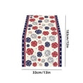 thumbnail image 4 of Lzobxe 4th Of July Table Runner Patriotic Red White Blue Stars and Stripes Tablecloth for Kitchen, Party and Independence Day Festive Dining Table Decor, 4 of 8