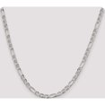 thumbnail image 5 of Sterling Silver 4.5mm Figaro Anchor Chain (20 X 4.5) Made In Italy qaf120-20, 5 of 5