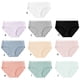 thumbnail image 3 of Minnieouse 3 piezas de ropa interior de algodón para mujer, calzoncillos transpirables para niñas, absorbe la humedad Ropa interior violeta L, 3 of 6