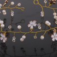 thumbnail image 4 of Women Girls Crystal Flower Pearls Hair Band Headwear Hair Jewelry Colcomx Flor diadema, 4 of 8