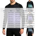 thumbnail image 2 of hoksml Men's Long Sleeve Workout T Shirts, Quick Dry Athletic Running Tops, Raglan Crew Neck Performance Sport Tees for Training Gym, 2 of 4