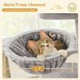 thumbnail image 4 of PAWZ Road 41" Cat Tree Condo with Hamock, Cat Scratcing Post Tower Ramp for Indoor Cats, Gray, 4 of 8