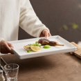 thumbnail image 3 of Plates Home-use Ceramic Plates, Creative Western-style Rectangular Plates for Vegetables and Roasting Meat Dishes, 3 of 6
