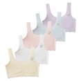 thumbnail image 4 of AJZIOJIRO Kids Girls Seamless Stretch Bra Invisible Dig-Free Teen Bras Ultra Comfort Soft Bras 5 Pairs, 4 of 9
