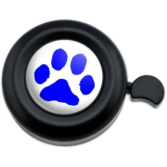 Paw Print Blue Bicycle Handlebar Bike Bell