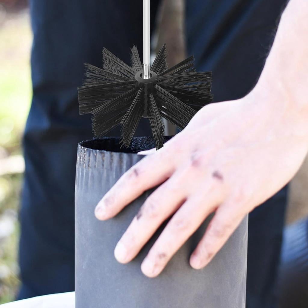 HannLk Bendable Nylon Cleaner Brushes for Flues Vent and Drainpipes Debris Removal