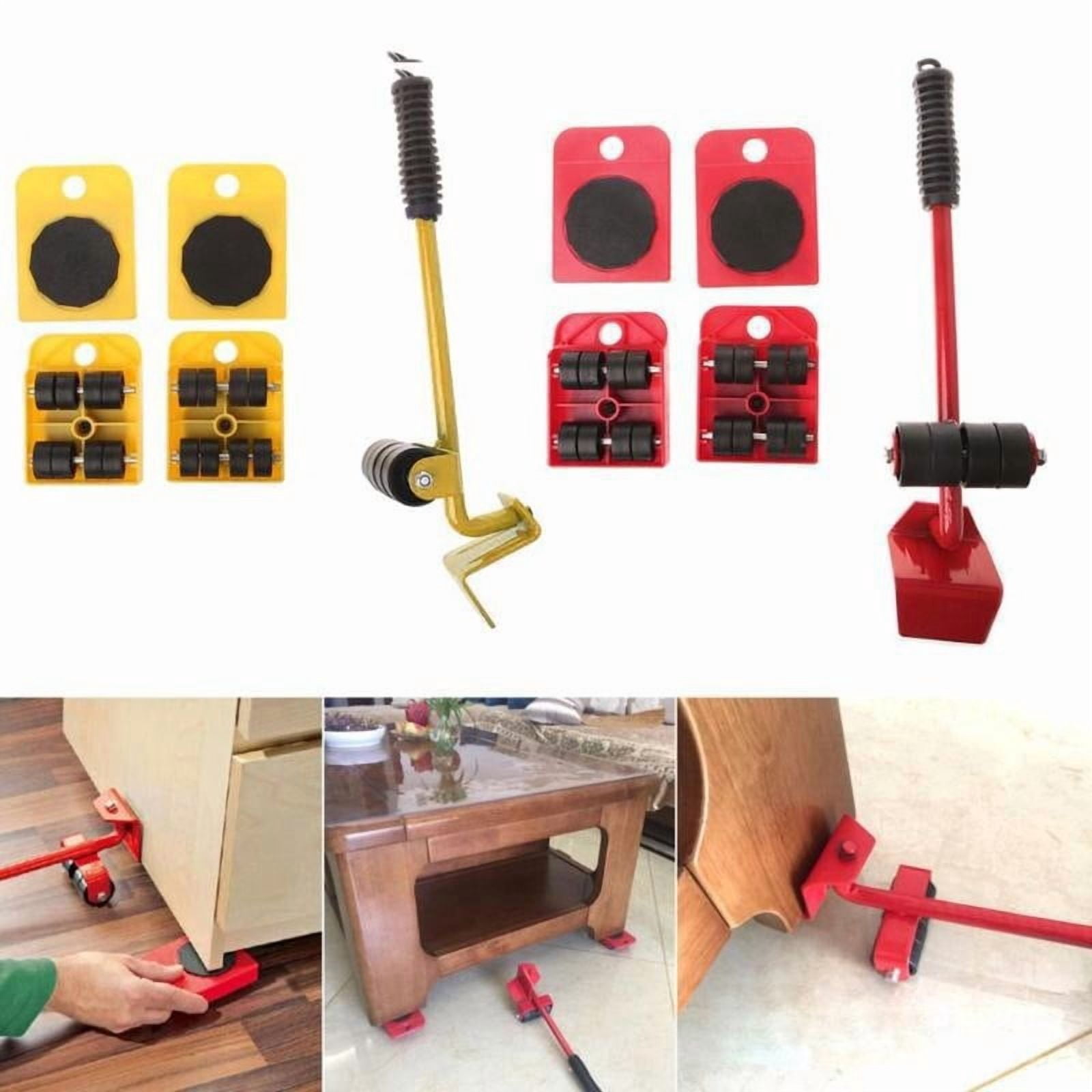 Strong ABS Furniture Sliders Set Of 5 For Easy Moving Heavy Items Like Couches Tables Cabinets Moving Sliders Movers