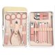 thumbnail image 1 of Juego de 18 herramientas de manicura y pedicura en oro rosa, diseño ergonómico y de alta calidad para cuidado facial y corporal, incluye estuche de viaje elegante y duradero., 1 of 3