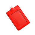thumbnail image 1 of Inteprter 10 piezas de portatarjetas de identificación, suministros de oficina de negocios, funda protectora informal de colores, funda para tarjetas de Carpetas de archivos Vertical/Rojo, 1 of 6