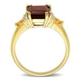 thumbnail image 5 of Everly Women's Garnet and Citrine 18k Yellow Gold Plated Ring, 5 of 9