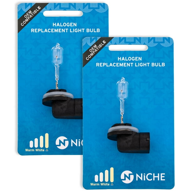 Niche 886 Headlight Bulb for Polaris RZR Ranger 4010253 ATV 2 Pack 519